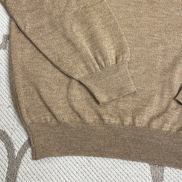 John W. Nordstrom Mens Extra fie Merino Wool Quarter button Pullover Sweater - Picture 9 of 14